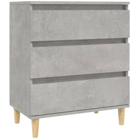 Credenza buffet cassettiera mobile contenitore organizer cucina soggiorno soggiorno 60 x 35 x 70 cm derivati del legno grigio 020031979