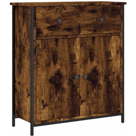 Credenza buffet cassettiera mobile contenitore organizer cucina soggiorno soggiorno 70 x 30 x 80 cm derivati del legno marrone 020031081