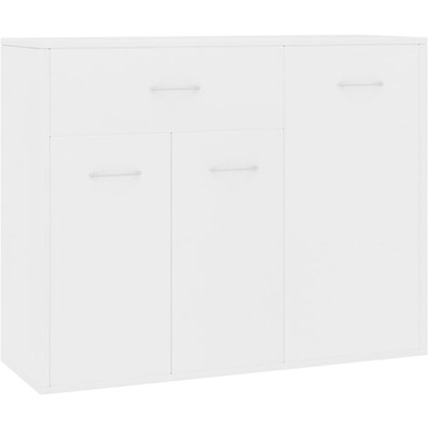 Credenza buffet cassettiera mobile contenitore organizer cucina soggiorno soggiorno 88 x 30 x 70 cm derivati del legno bianco 020030525