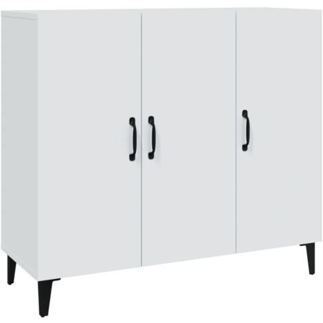 Credenza buffet cassettiera mobile contenitore organizer cucina soggiorno soggiorno 90 x 34 x 80 cm derivati del legno bianco 020030529
