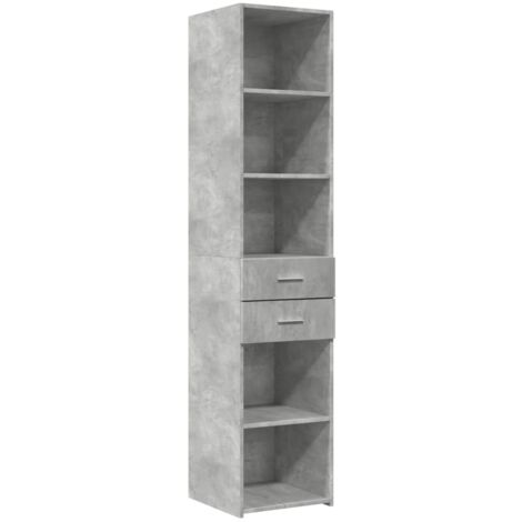 Credenza buffet cassettiera mobile contenitore organizer cucina soggiorno soggiorno alto 40 x 42,5 x 185 cm derivati del legno grigio 020034440