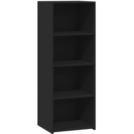 Credenza buffet cassettiera mobile contenitore organizer cucina soggiorno soggiorno alto 45 x 41 x 124 cm derivati del legno nero 020034928