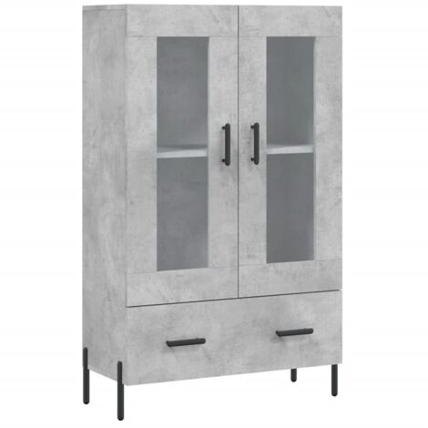 Credenza buffet cassettiera mobile contenitore organizer cucina soggiorno soggiorno alto 69,5 x 31 x 115 cm derivati del legno grigio 020034472