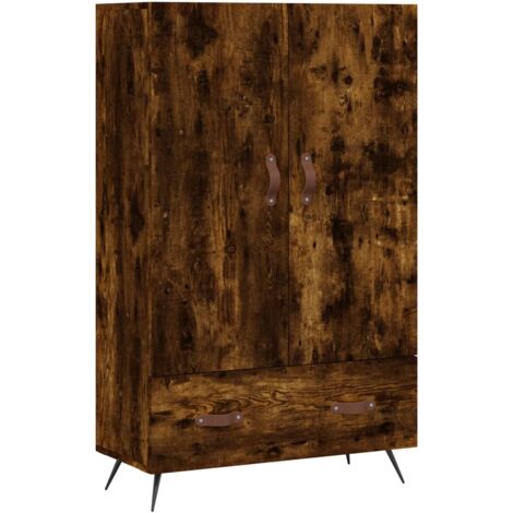 Credenza buffet cassettiera mobile contenitore organizer cucina soggiorno soggiorno alto 69,5 x 31 x 115 cm derivati del legno marrone 020033403