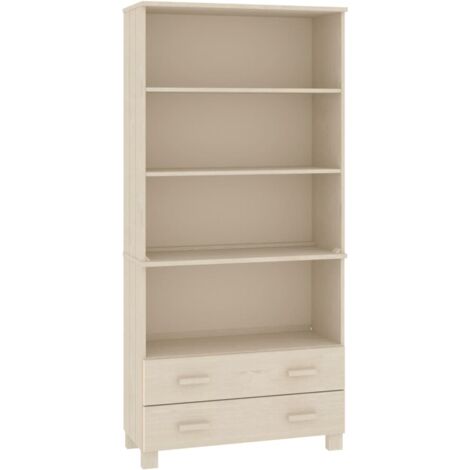 HELLOSHOP26 Credenza buffet, cassettiera, mobile contenitore, organizer, cucina, soggiorno, soggiorno, in legno massello di pino marrone miele