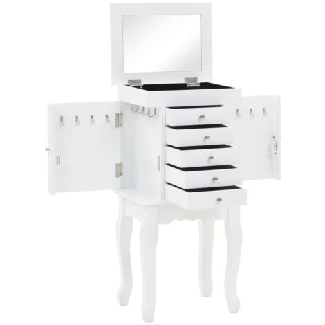 Credenza buffet consolle portagioielli su gambe bianche 4402050
