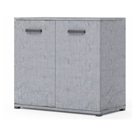 Credenza buffet cucina 80x90x45 cm. Mobiletto multiuso 90 cm olmo con 2 ante