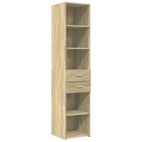 Credenza cassettiera cassettiera mobile contenitore organizer cucina soggiorno soggiorno alto sonoma 40 x 42,5 x 185 cm derivati del legno marrone 020034062