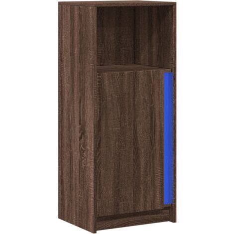 Credenza cassettiera cassettiera mobile contenitore organizer cucina soggiorno soggiorno con LED 42,5 x 34 x 100 cm derivati del legno marrone 020029787