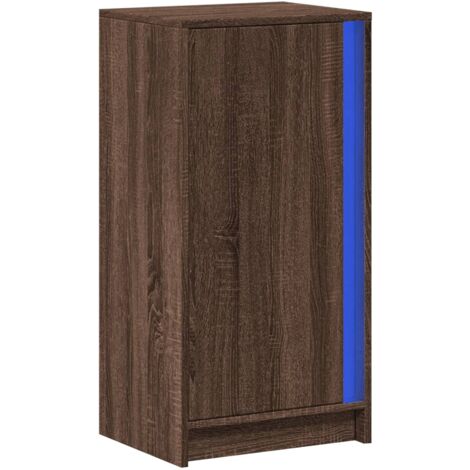 Credenza cassettiera cassettiera mobile contenitore organizer cucina soggiorno soggiorno con LED 42,5 x 34 x 85 cm derivati del legno marrone 020029788
