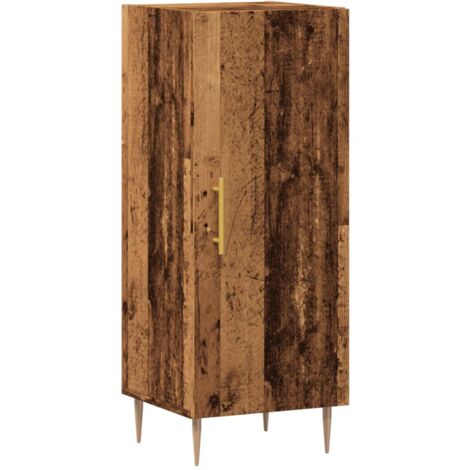 Credenza cassettiera cassettiera mobile contenitore organizer cucina soggiorno soggiorno legno vecchio 34,5 x 34 x 90 cm derivati del legno marrone 020036600