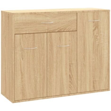Credenza cassettiera cassettiera mobile contenitore organizer cucina soggiorno soggiorno Sonoma 88 x 30 x 70 cm derivati del legno marrone 020031726