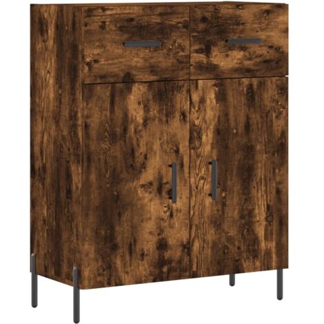 Credenza cassettiera mobile contenitore organizer cucina soggiorno salotto 695 x 34 x 90 cm legno ingegnerizzato marrone 020031063