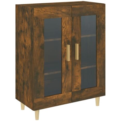 Credenza cassettiera mobile contenitore organizer cucina soggiorno salotto 695 x 34 x 90 cm legno ingegnerizzato marrone 020031064