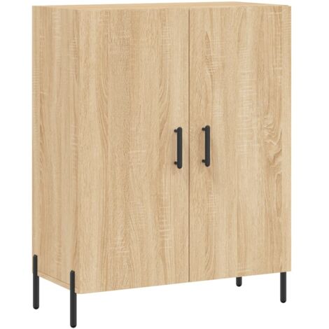 Credenza cassettiera mobile contenitore organizer cucina soggiorno salotto sonoma 695 x 34 x 90 cm legno ingegnerizzato marrone 020031654