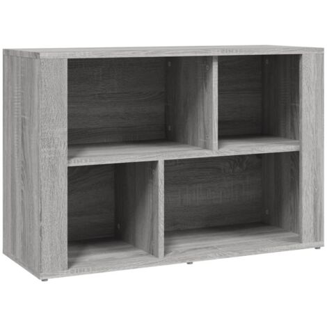 Credenza cassettiera mobile contenitore organizer cucina soggiorno salotto sonoma 80 x 30 x 54 cm legno ingegnerizzato grigio 020036530