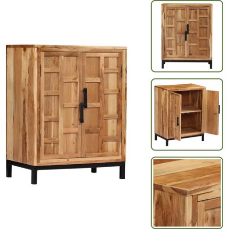 Credenza con ante - vidaXL Credenza in Legno di Acacia 60x35x76 cm Marrone - Credenza per casa