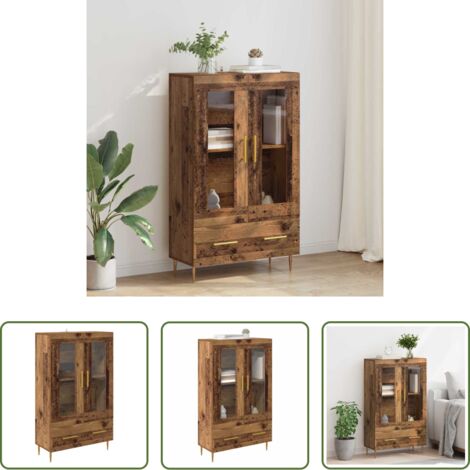 Credenza con cassetto -  Credenza con cassetto Legno vecchio 69,5 x 31 x 115 cm