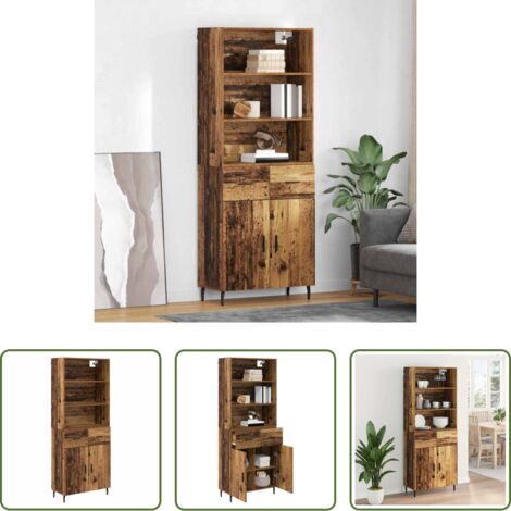 Credenza con cassetto -  Credenza con cassetto Legno vecchio 69,5 x 34 x 180 cm