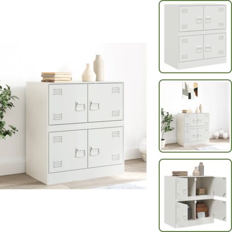 Credenza con maniglie - vidaXL Credenza Rosa 67x39x73 cm in Acciaio - Credenza per casa