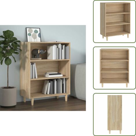 Credenza con piano esposizione - vidaXL Credenza Rovere Sonoma 69,5x32,5x90 cm in Legno Multistrato -