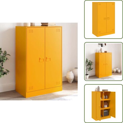 Credenza con scomparti - vidaXL Credenza Antracite 67x39x107 cm in Acciaio - Credenza per casa