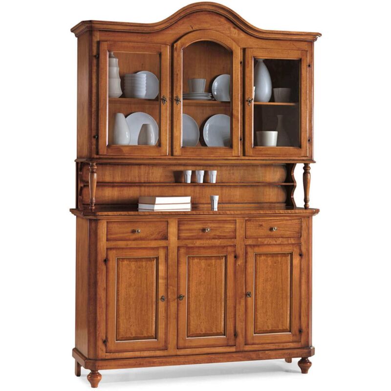 Credenza Con Vetrina In Legno Massello 150 X 43 X 228 99356636