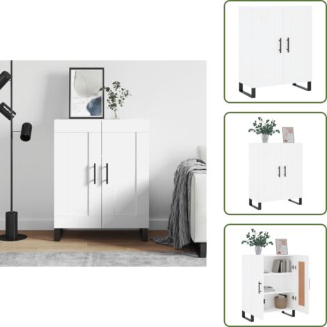Credenza da casa - vidaXL Credenza Bianca 69,5x34x90 cm in Legno Multistrato - Credenza con ripiani