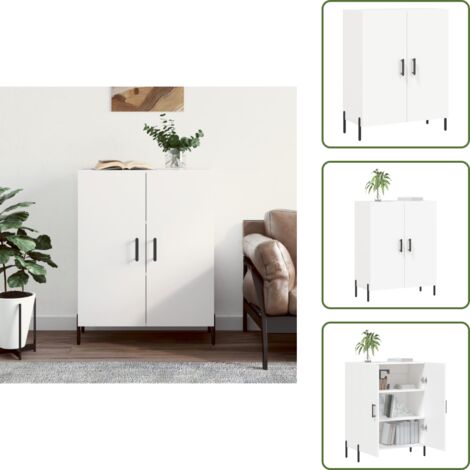 Credenza da cucina - vidaXL Credenza Bianca 69,5x34x90 cm in Legno Multistrato - Credenza da salotto
