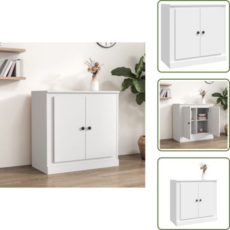 Credenza da cucina - vidaXL Credenza Bianca 70x35,5x67,5 cm in Legno Multistrato - Credenza da soggiorno