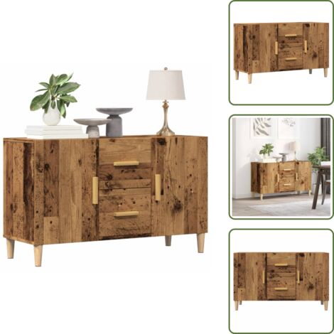 Credenza da cucina - vidaXL Credenza Legno Antico 100x36x60 cm in Legno Multistrato - Credenza da bagno
