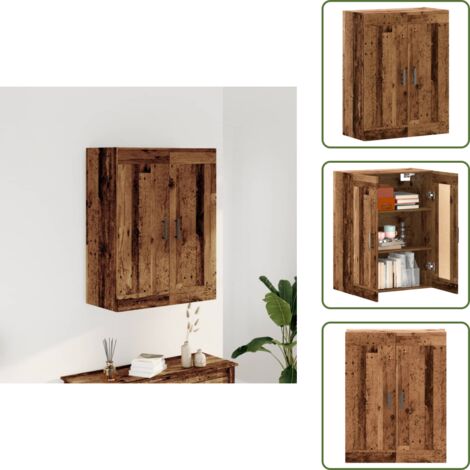Credenza da cucina - vidaXL Credenza Legno Antico 69,5x34x90 cm in Legno Multistrato - Credenza da bagno