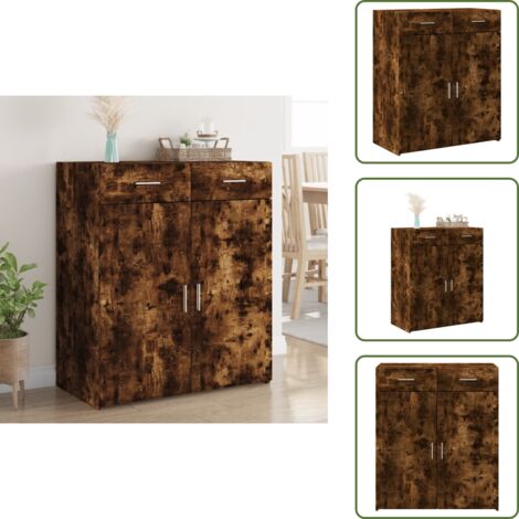 Credenza da cucina - vidaXL Credenza Rovere Sonoma 80x42,5x93 cm in Legno Multistrato - Credenza moderna