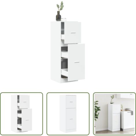 Credenza da farmacia -  Armadietto da Farmacia Bianco 40x41x118 cm in Truciolato