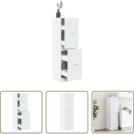 Credenza da farmacia -  Armadietto da Farmacia Bianco 40x41x144,5 cm in Truciolato