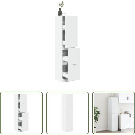 Credenza da farmacia -  Armadietto da Farmacia Bianco 40x41x174,5 cm in Truciolato