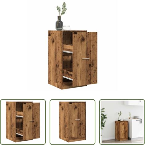 Credenza da farmacia -  Armadietto da Farmacia Legno Vecchio 40x41x77,5cm in Truciolato