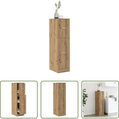 Credenza da farmacia -  Armadietto da Farmacia Rovere 30x41x118 cm in Truciolato