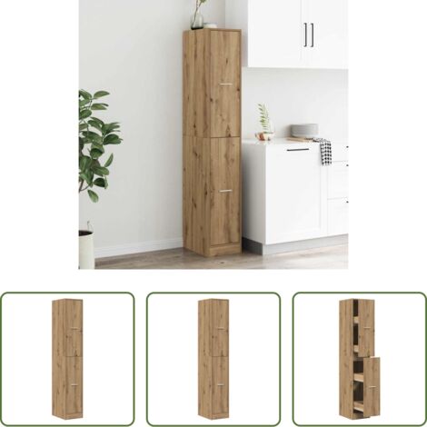 Credenza da farmacia -  Armadietto da Farmacia Rovere 30x41x174,5 cm in Truciolato