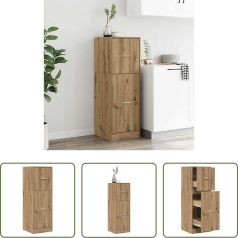 Credenza da farmacia -  Armadietto da Farmacia Rovere 40x41x118 cm in Truciolato