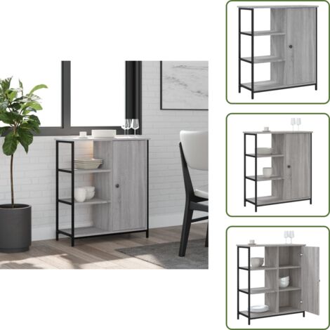 Credenza decorativa - vidaXL Credenza Grigio Sonoma 70x30x80 cm in Legno Multistrato - Credenza per casa