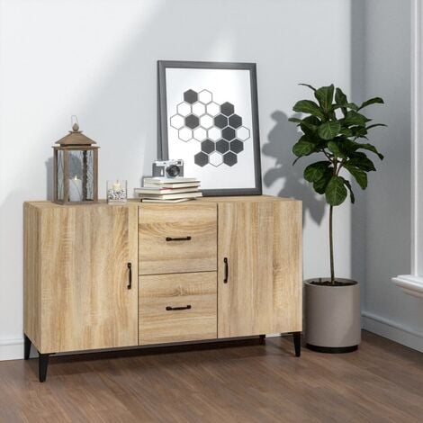 HOMCOM Credenza Moderna in Legno Mobiletto Multiuso Regolabile 60x40x80cm