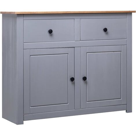 Legno di Pino Credenza Panama Range 93x40x80 cm Naturale Colori Diversi