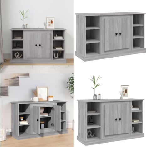 Credenza Grigio Sonoma 100x35,5x60 cm in Legno Multistrato - Credenza grigio sonoma - Credenza multistrato