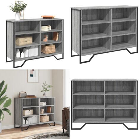 Credenza Grigio Sonoma 101x35,5x74,5 cm in Legno Multistrato - Credenza moderna - Credenza grigio sonoma