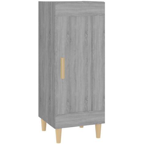 Credenza Grigio Sonoma 34,5x34x90 cm in Legno Multistrato vidaXL