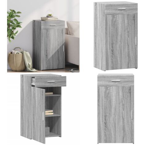 Credenza Grigio Sonoma 50x42,5x93 cm in Legno Multistrato - Credenza grigio sonoma - Credenza con cassetto