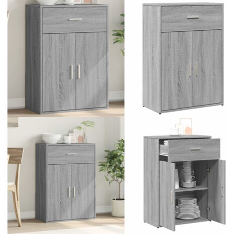 Credenza Grigio Sonoma 60x30x84 cm in Legno Multistrato - Credenza grigio sonoma - Credenza in legno multistrato