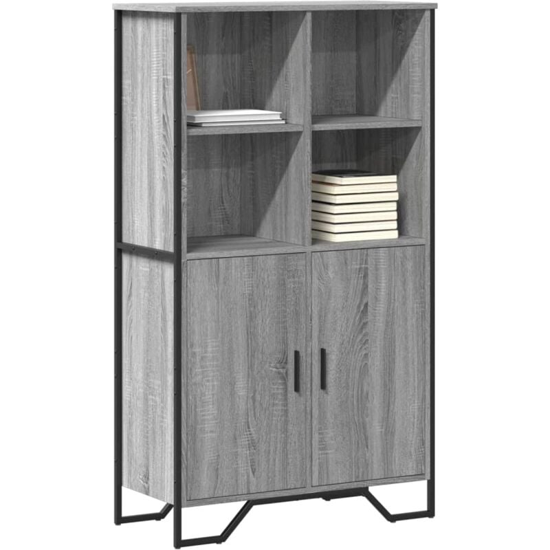 Credenza Grigio Sonoma 79,5x35,5x137,5 cm in Truciolato