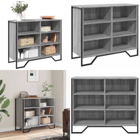 Credenza Grigio Sonoma 91x35,5x74,5 cm in Legno Multistrato - Credenza moderna - Credenza grigio sonoma